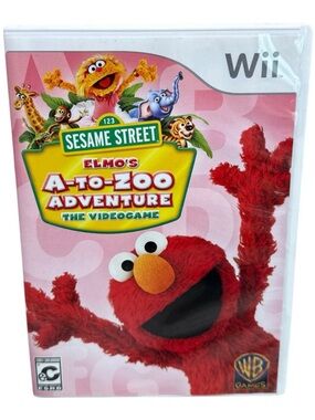 Sesame Street Elmo's A-To-Zoo Adventure Nintendo Wii Complete with Manual